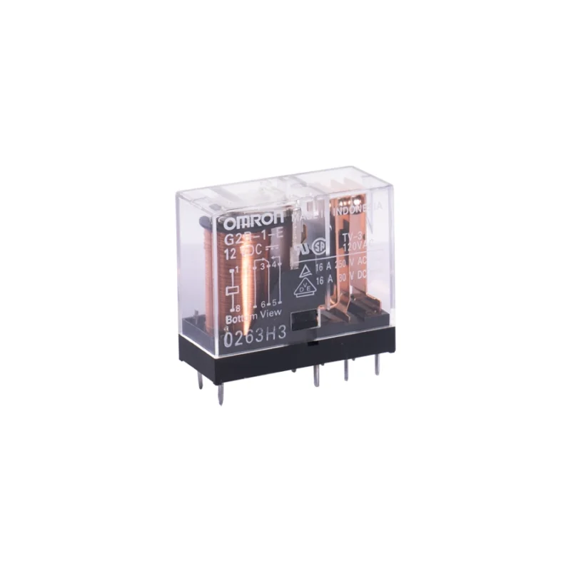 G2R-1-12VDC-8PIN-16A OMRON GLASS COVER