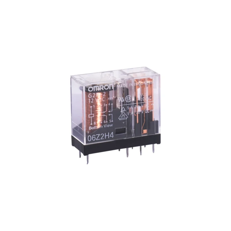 G2R-2-12VDC-8PIN-5A OMRON GLASS COVER