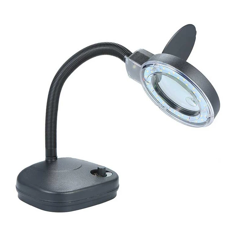 ذره بین رومیزی گرداک مدل 308 چراغدار LED